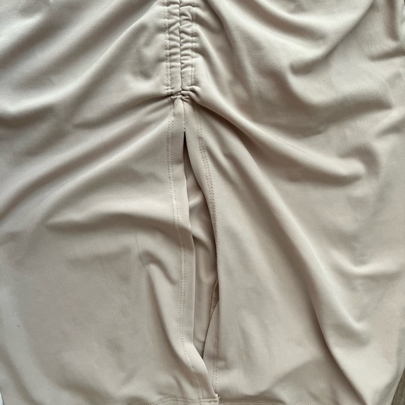 Forever 21 Backless Ruched Beige Dress - Picture 4 of 5